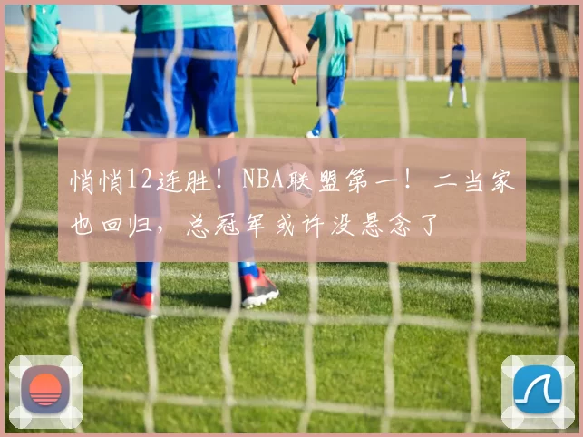 悄悄12连胜！NBA联盟第一！二当家也回归，总冠军或许没悬念了